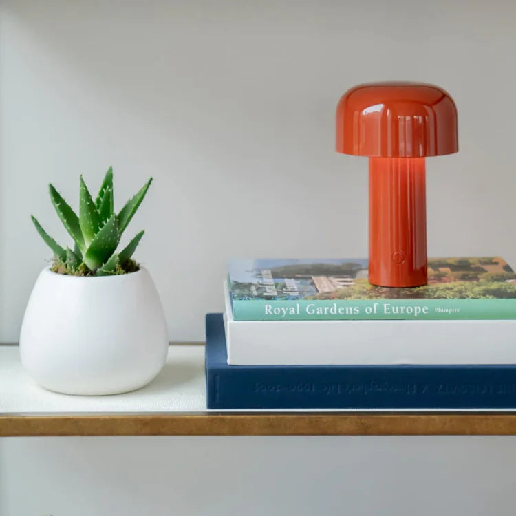 Hjemix | LED Bordlampe - Lumina - Trefarget Dimming Funksjon - Bærbar Lading