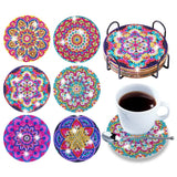 Hjemix | Diamond Crafts Coaster Diamond Painting Coaster (Mandala)
