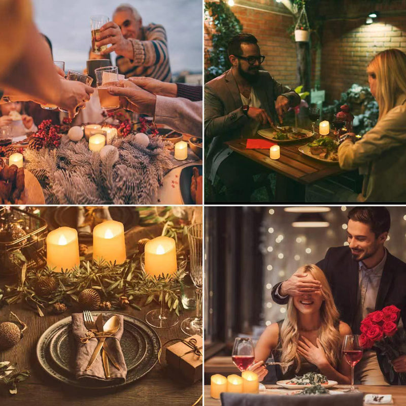 Hjemix | Fjernkontroll Fargerik Elektronisk Stearinlys