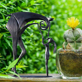 Hjemix | Moderne Metall Hest Statue