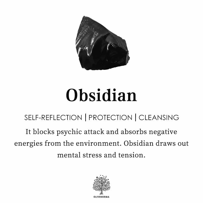 Hjemix | Obsidian Krystallkule Dekorasjon