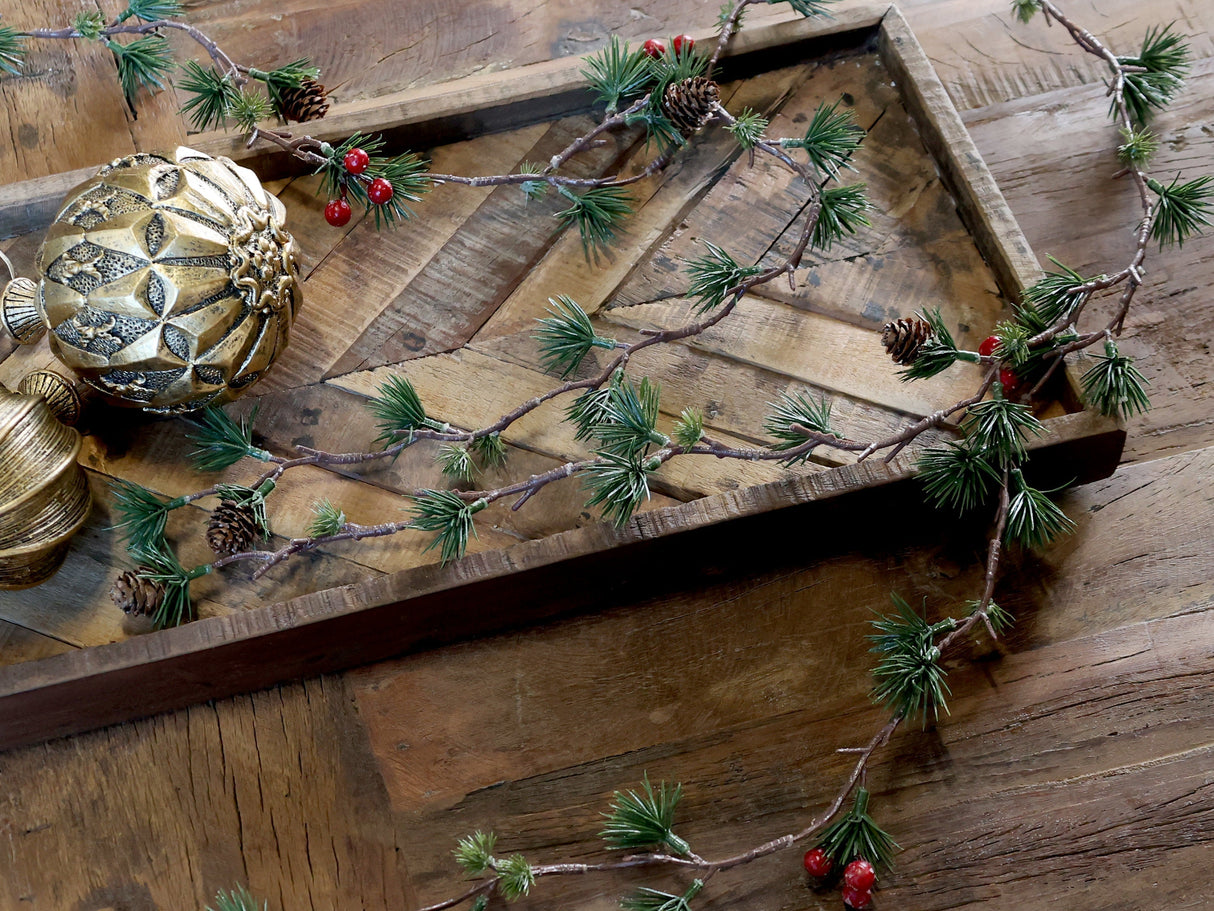 Hjemix | Chic Antique – Fleur Cedar Vine med Bær, L160 cm, Naturlig