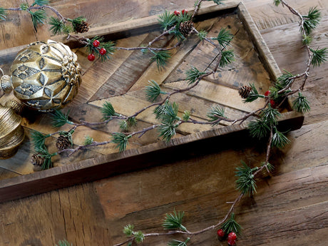 Hjemix | Chic Antique – Fleur Cedar Vine med Bær, L160 cm, Naturlig