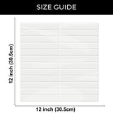 Hjemix | Selvheftende 3D DIY Kit Kat fliser i blank hvit