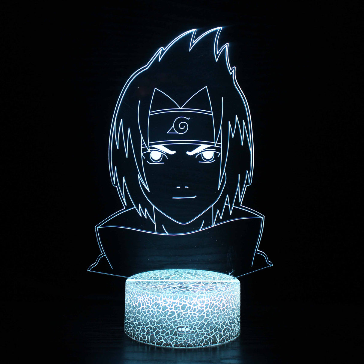 Hjemix | Lite Sasuke Naruto Karakter 3D Optisk Illusjon Lampe