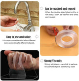 Hjemix | Transparent Dobbelt-Sidig Nano Magic Tape