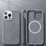 Hjemix | Italiensk Alcantara Magnetisk Etui for Iphone