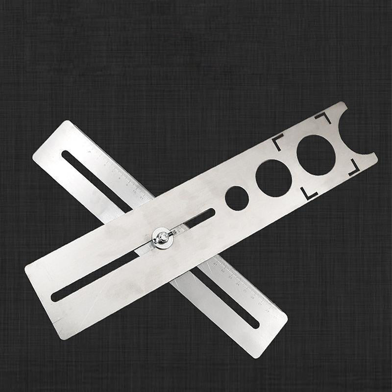 Hjemix | Rustfritt Stål Flis Hull Locator