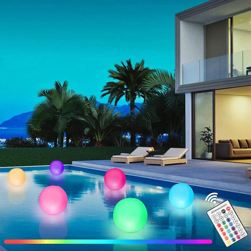 Hjemix | LED Lykt 16 Farger Glødende Strandball