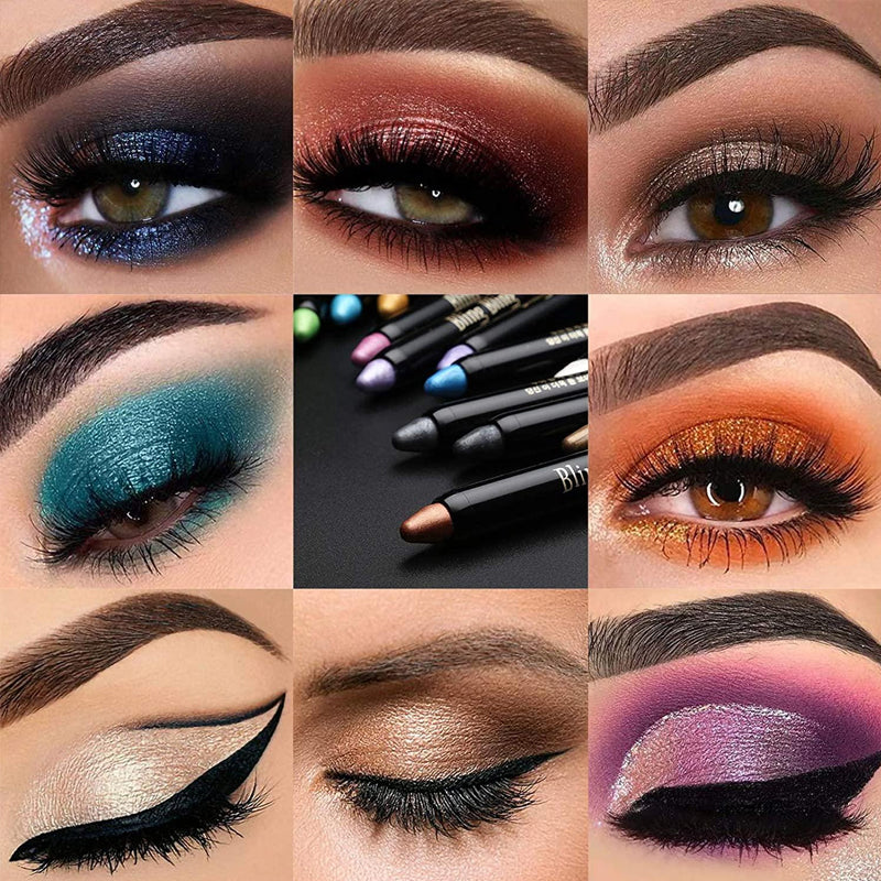 Hjemix | 15 Farge Highlighter Øyeskygge Stick