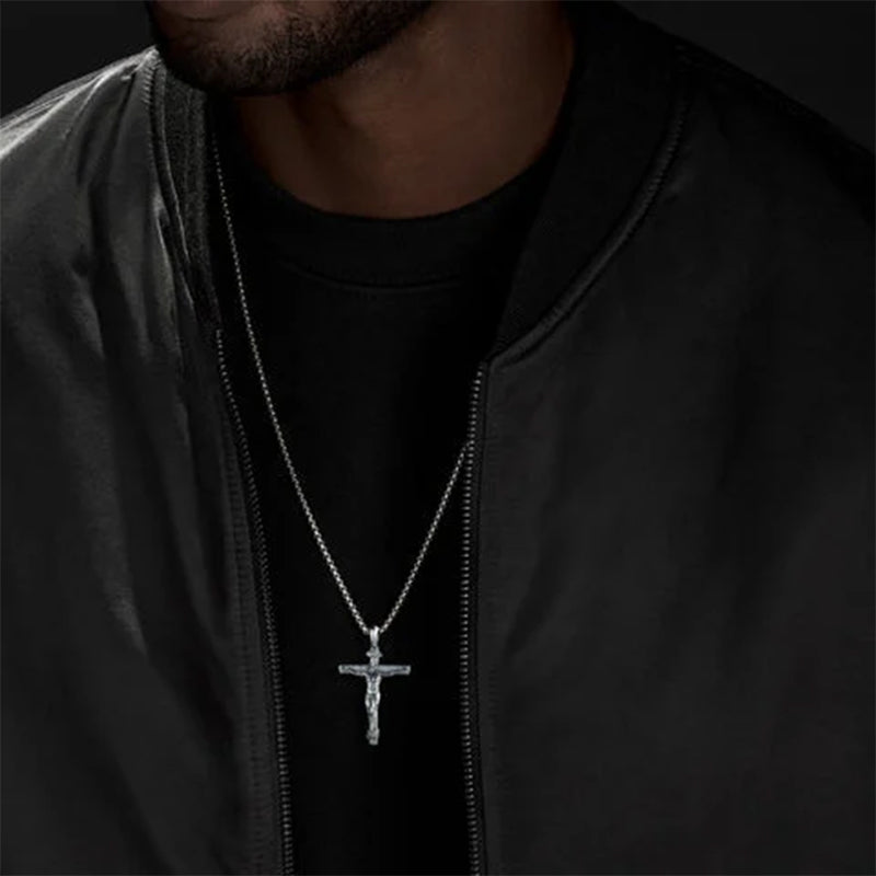 Hjemix | Titanium Steel Cross Pendant Necklace