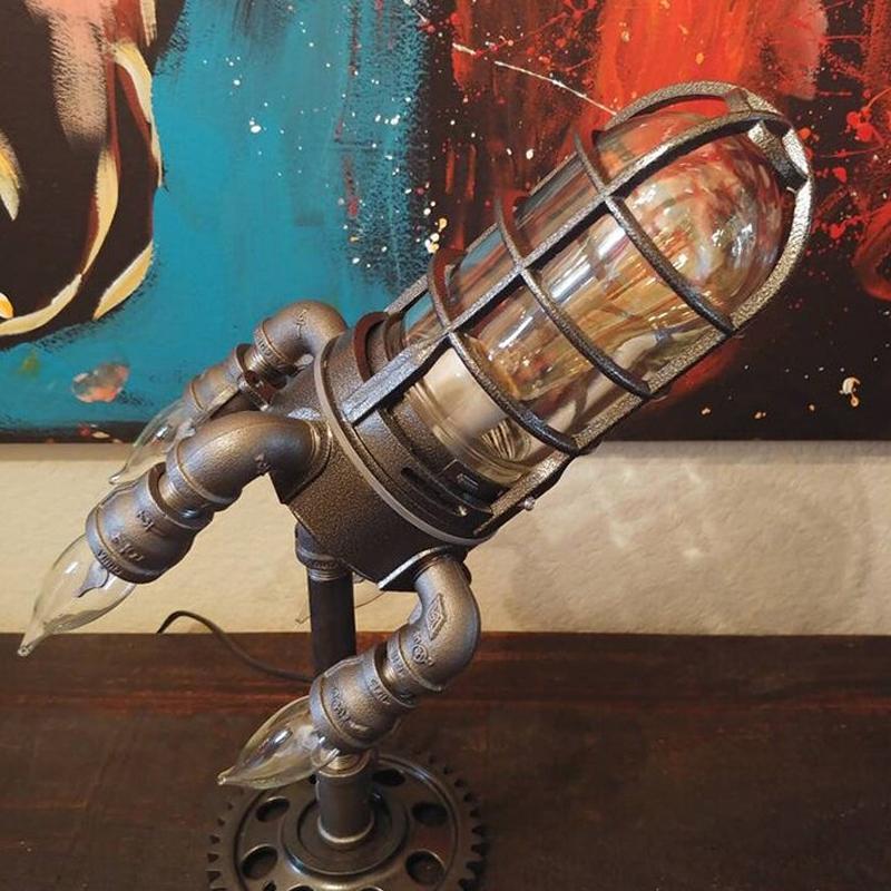 Hjemix | Steampunk Raketlampe