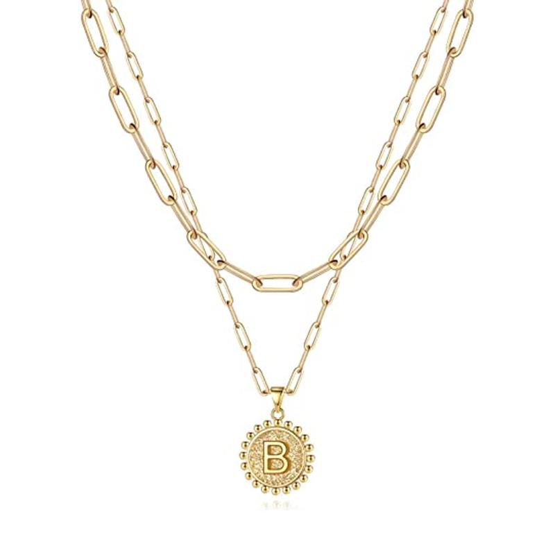 Hjemix | Gyldne Initialhalskjeder for Kvinner