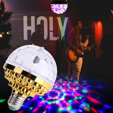 Hjemix | LED Disco Ball Fargerik Rotasjon Lys lampe