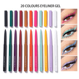 Hjemix | 20 PCS Fargerik Eyeliner Blyant Sett