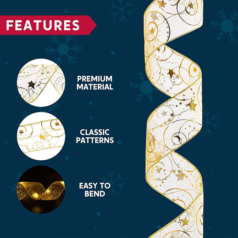 Hjemix | Bånd Juletrær dekorative lys