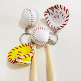 Hjemix | Mini Baseballhanske Sett Charm Nøkkelring