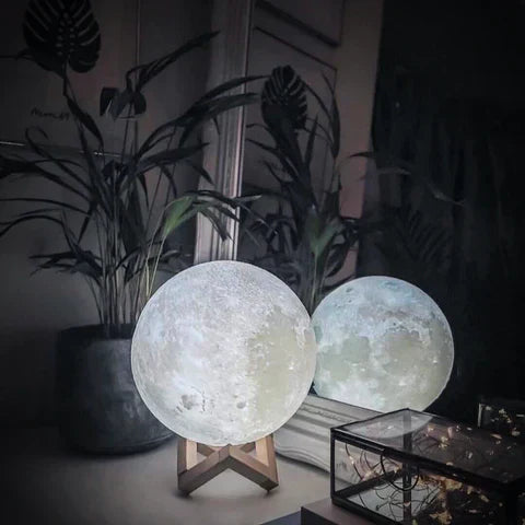 Hjemix | Moon lampe - Lunar - Oppladbar - Berøringskontroll