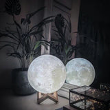 Hjemix | Moon lampe - Lunar - Oppladbar - Berøringskontroll