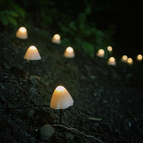 Hjemix | LED Solcelle Lyskjede Bakke Stake Sopplamper