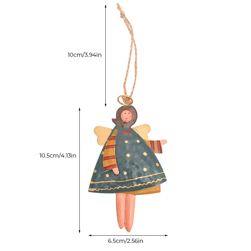 Hjemix | Retro Jern Kunst Juleengel Dekorasjon