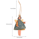 Hjemix | Retro Jern Kunst Juleengel Dekorasjon