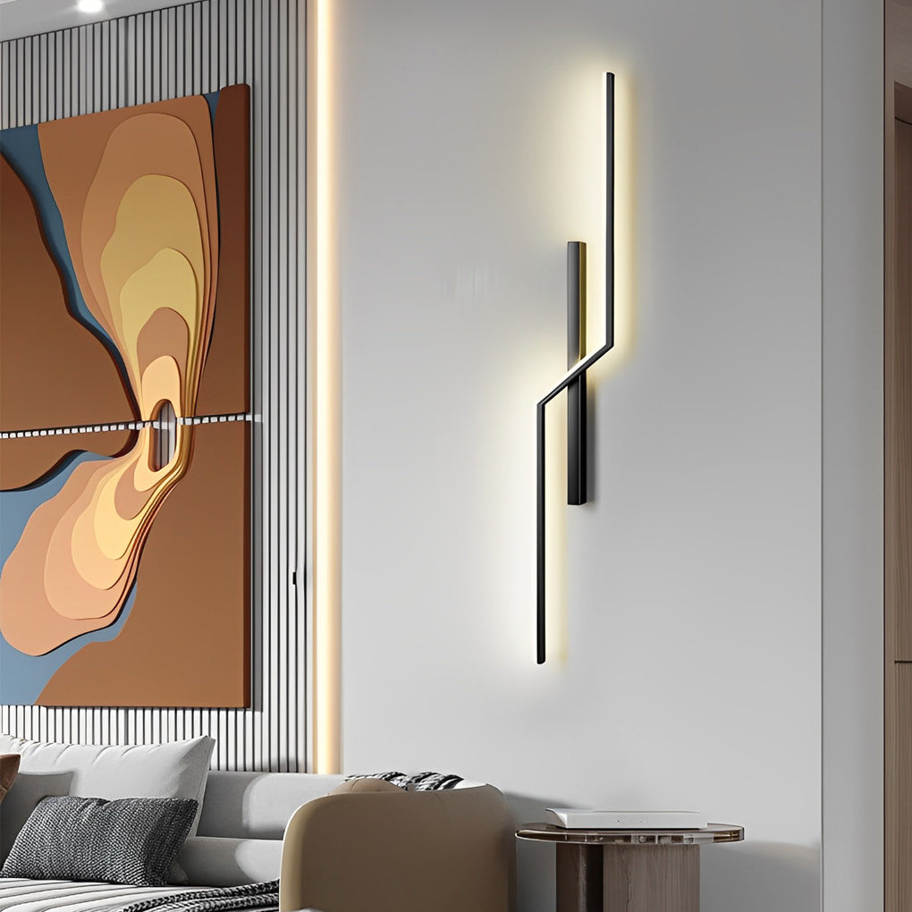 Hjemix | Linjer Kreativ LED Moderne Minimalistisk Vegglampe Dekorative Vegglamper Belysning