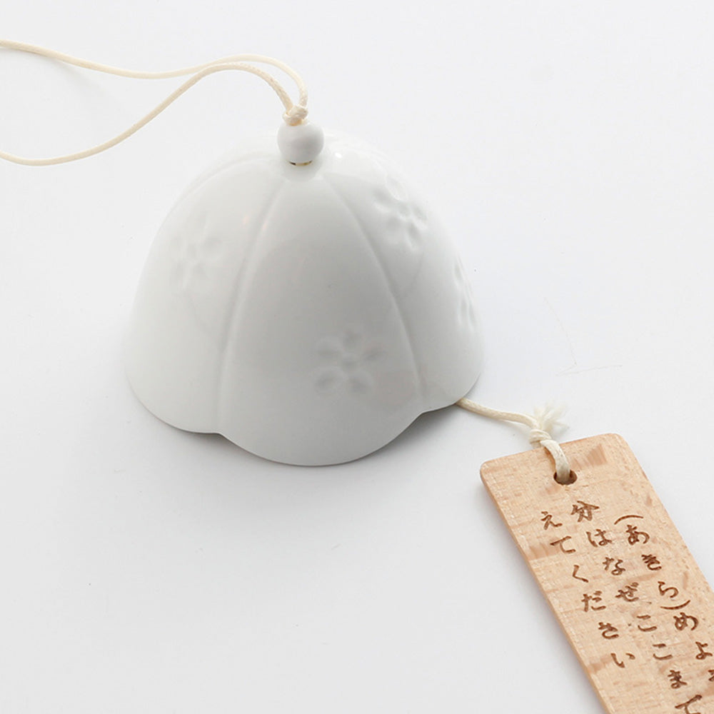 Hjemix | Japanske keramiske klokker, Sakura klokkringene, hengehageklokker, stuehageinnredning, hvit