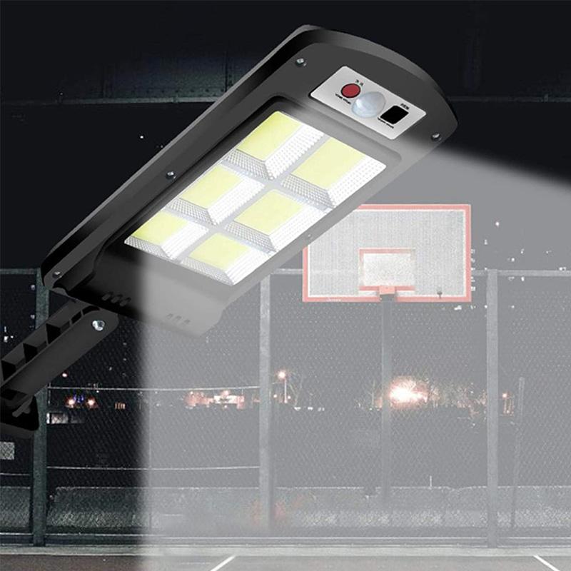 Hjemix | 200W Utendørs Solenergi LED Lampe med Fjernkontroll, Bevegelses- og Dusk Sensor