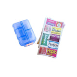 Hjemix | Bærbar medisindispenser med etiketter