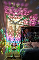 Hjemix | Glass-i-Blokk Stil LED Bordlampe - LumiAura