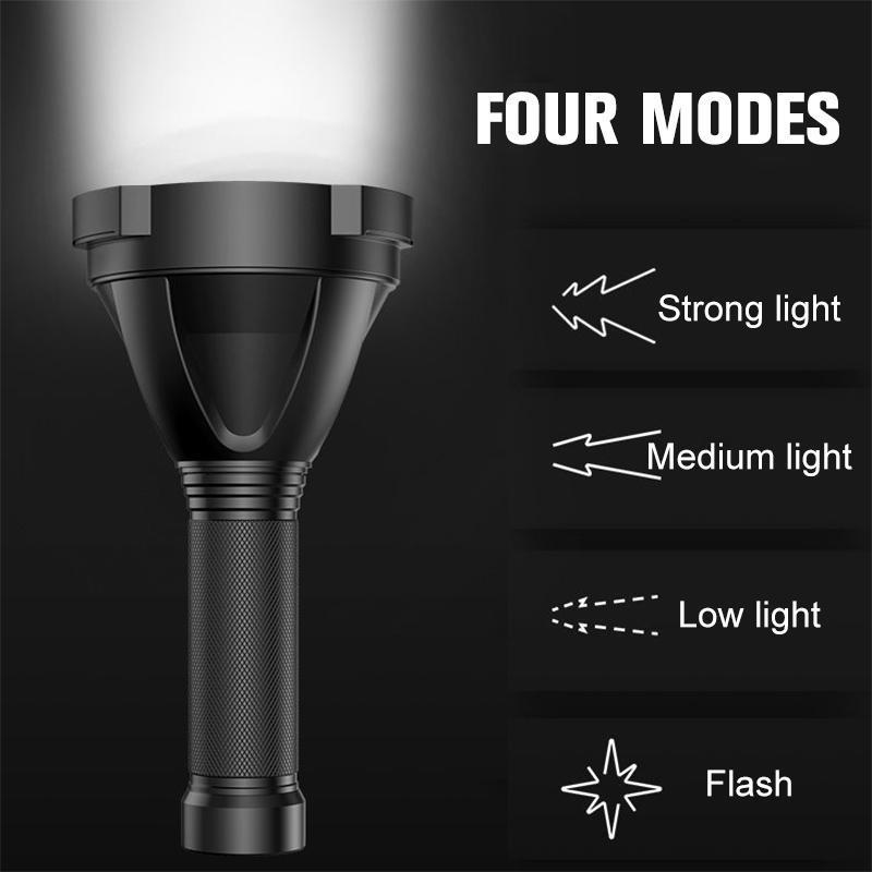 Hjemix | 30000-5000 Lumen Høy Effekt LED Fakkel, vanntett