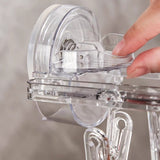 Hjemix | Sugkop sammenleggbart klesstativ med klips