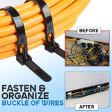 Hjemix | Gjenbrukbare Kabelbånd (100PCS)