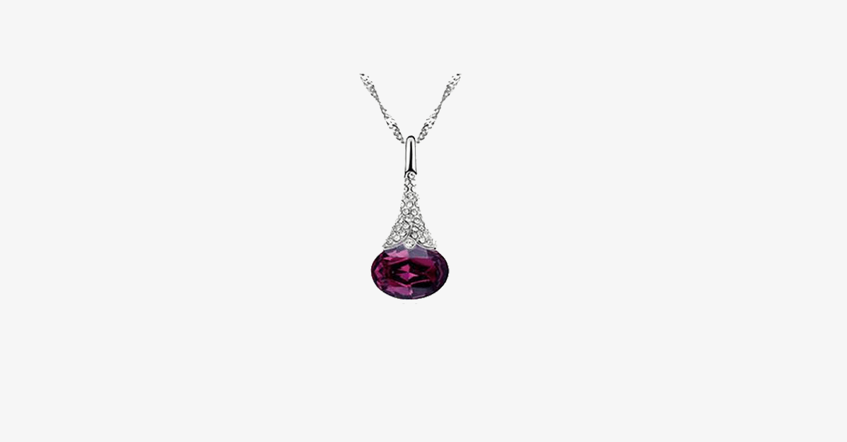 Hjemix | Crystal Water Drop Pendant - Multicolor Østerrikske Krystaller med Hummerlås