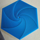 Hjemix | 3D-trykt Fractal Fidget Hexagon