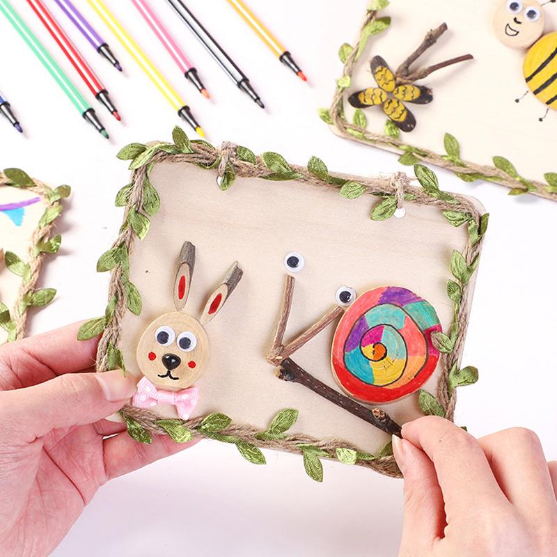 Hjemix | Kreativ DIY Trestamme Maleri Dekorasjon
