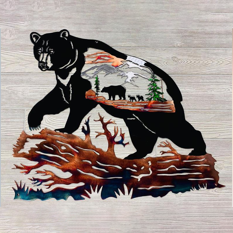 Hjemix | Solo Andjakt & Ørretfiske Scene Kreativ Metall Veggkunst Håndverk