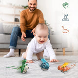 Hjemix | Dinosaur Bil Leketøy med Trykk Mekanisme