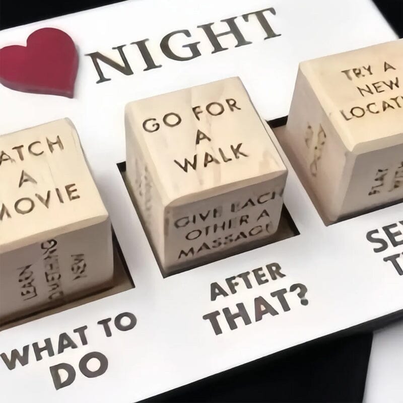 Hjemix | Morsomme Date Night Terninger Nattutgave - Årsdagsgave