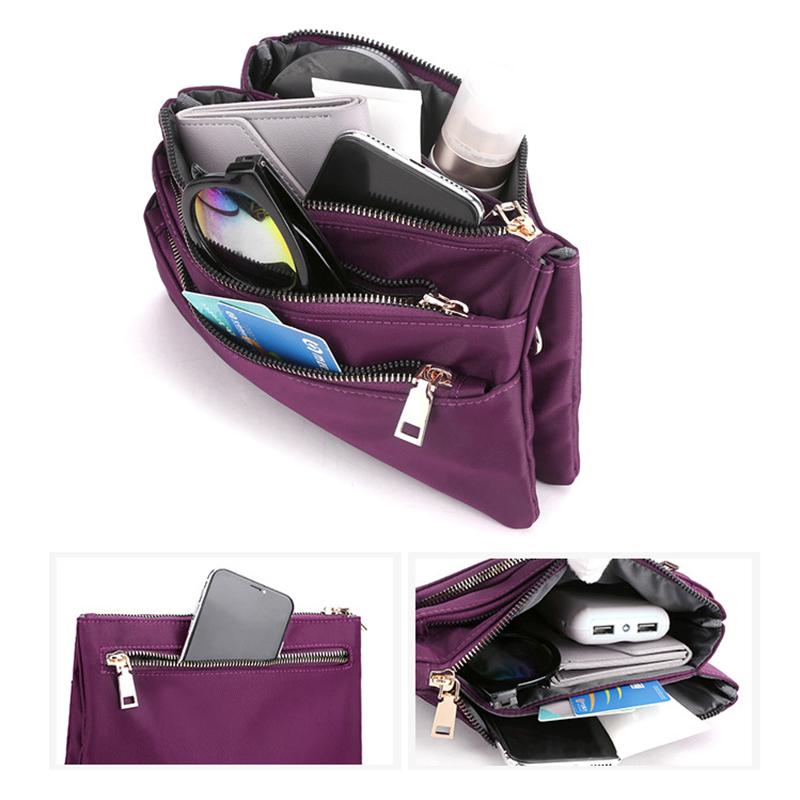 Hjemix | Multilayer Nylon Crossbody Bag