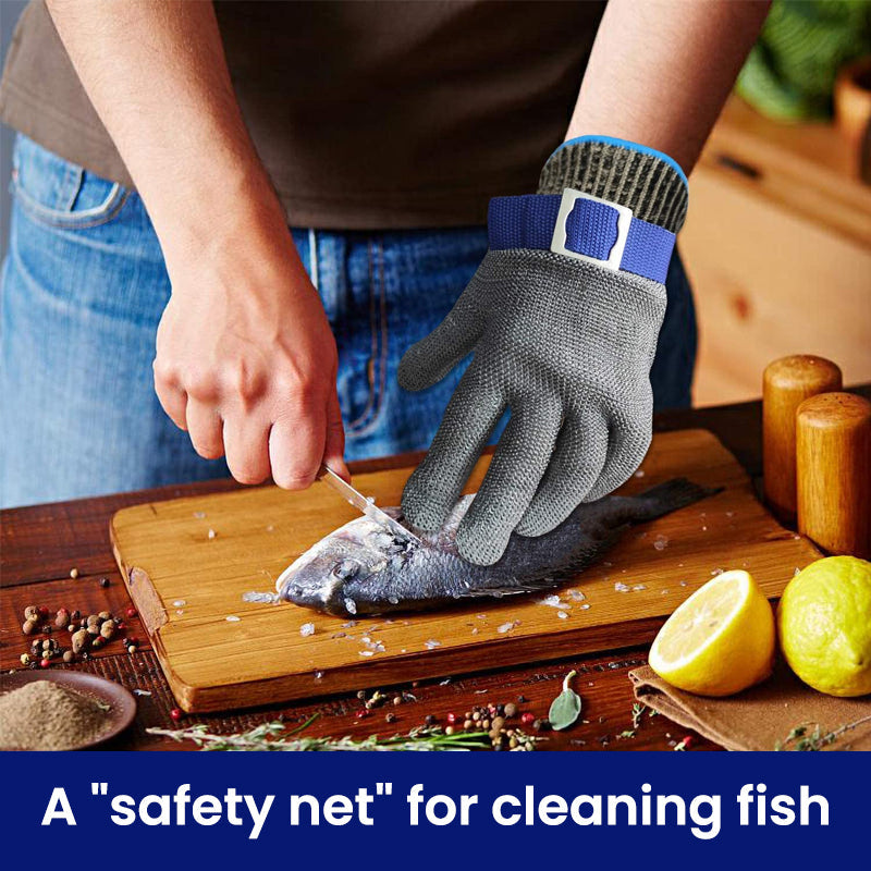 Hjemix | Rustfritt Stål Mesh Metall Laboratorie Beskyttelseshansker