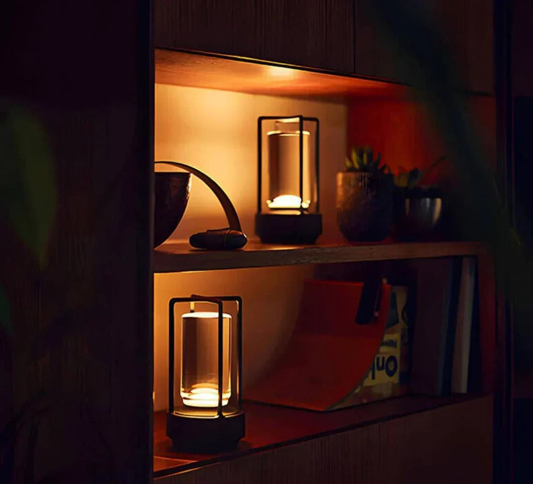 Hjemix | Vanntett og Bærbar Krystall Bordlampe - AuroraGlow