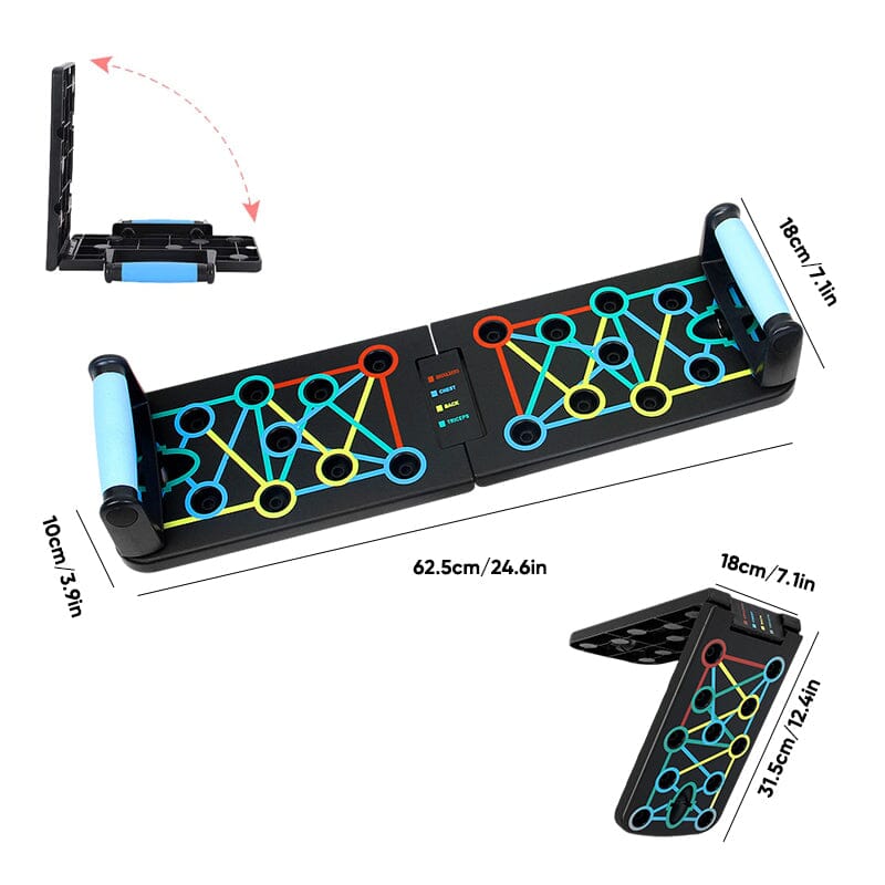 Hjemix | Sammenleggbar Push-Up Multi-Muskel Trener