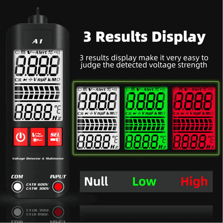 Hjemix | A1 Fullautomatisk Anti-Brenne Intelligent Digitalt Multimeter