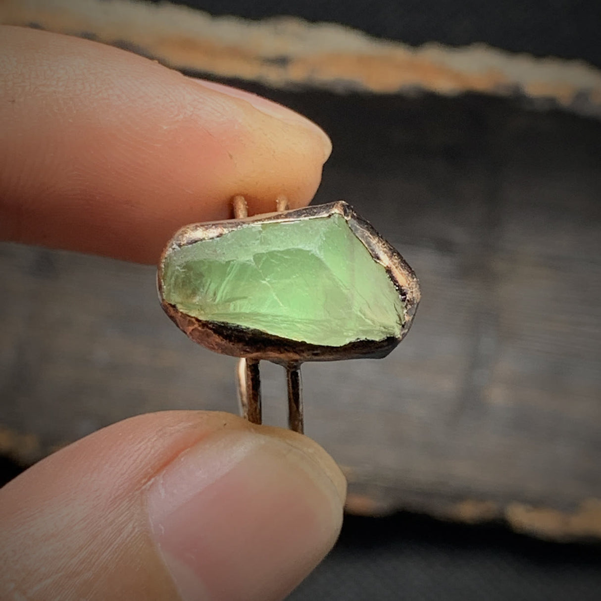 Hjemix | Naturlig Ubehandlet Fødselsten Ring - Selina