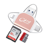 Hjemix | Multi-Port 4 i 1 Universell SD TF Kortleser