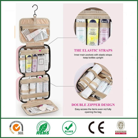 Hjemix | Vanntett kulturveske reiseveske med kroker for oppheng