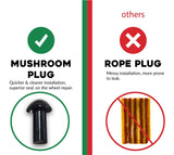 Hjemix | Tubeless Dekkplugg Reparasjonssett for Bil, Motorsykkel, ATV, Jeep, Lastebil, & Traktor