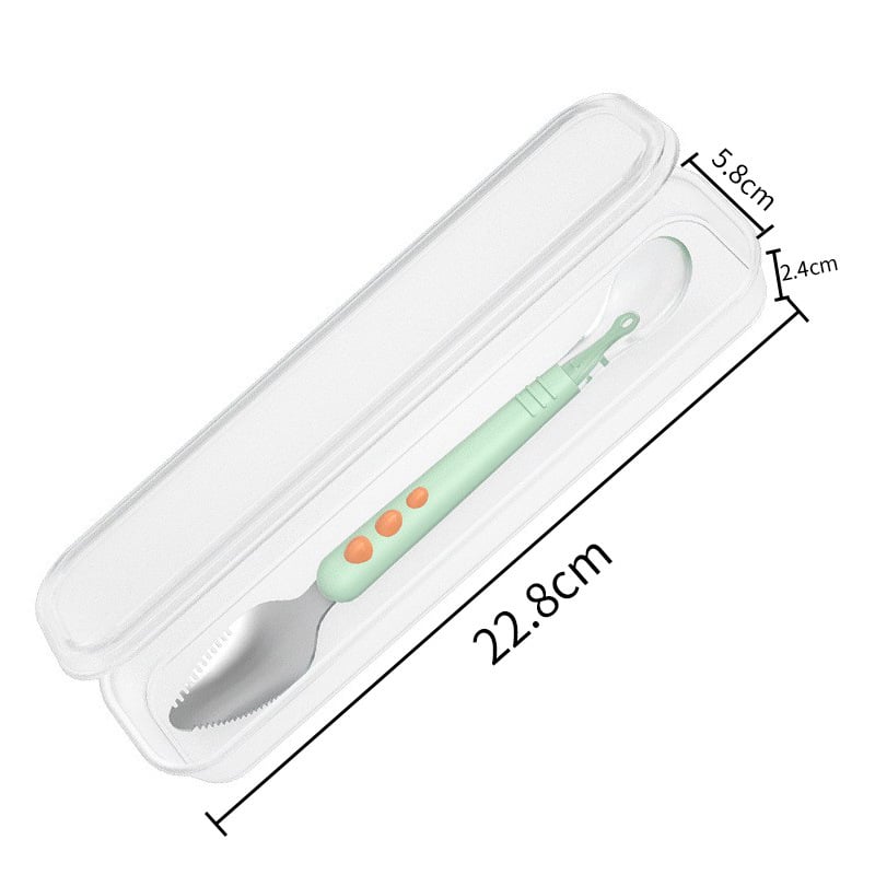 Hjemix | Baby Dobbel Hode Skraping Frukt Skje